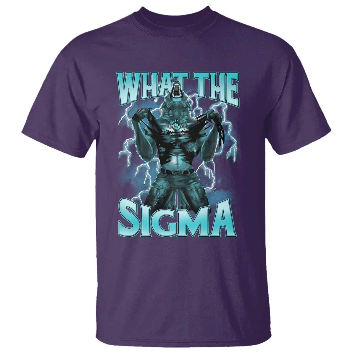 Funny What The Sigma T Shirt Alpha Wolf Oddly Specific Thunder Meme