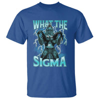 Funny What The Sigma T Shirt Alpha Wolf Oddly Specific Thunder Meme