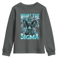 Funny What The Sigma Youth Sweatshirt Alpha Wolf Oddly Specific Thunder Meme