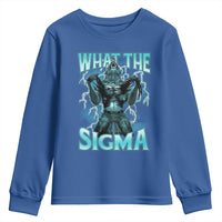 Funny What The Sigma Youth Sweatshirt Alpha Wolf Oddly Specific Thunder Meme