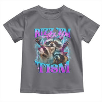 Funny Rizz Em With The Tism Toddler T Shirt Meme Autistic Racoon