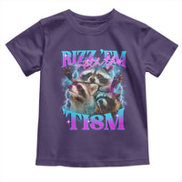 Funny Rizz Em With The Tism Toddler T Shirt Meme Autistic Racoon