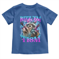 Funny Rizz Em With The Tism Toddler T Shirt Meme Autistic Racoon