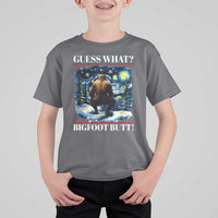 Funny Bigfoot Guess What T Shirt For Kid Butt Sasquatch Starry Night - Wonder Print Shop