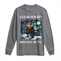 Funny Bigfoot Guess What Long Sleeve Shirt Butt Sasquatch Starry Night