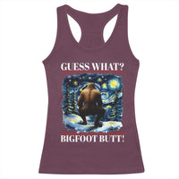 Funny Bigfoot Guess What Racerback Tank Top Butt Sasquatch Starry Night