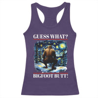 Funny Bigfoot Guess What Racerback Tank Top Butt Sasquatch Starry Night