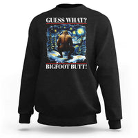Funny Bigfoot Guess What Sweatshirt Butt Sasquatch Starry Night - Wonder Print Shop