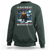 Funny Bigfoot Guess What Sweatshirt Butt Sasquatch Starry Night - Wonder Print Shop