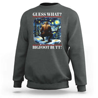 Funny Bigfoot Guess What Sweatshirt Butt Sasquatch Starry Night - Wonder Print Shop