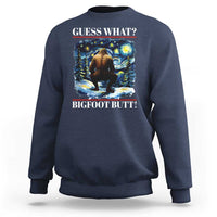 Funny Bigfoot Guess What Sweatshirt Butt Sasquatch Starry Night - Wonder Print Shop