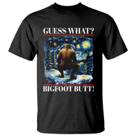 Funny Bigfoot Guess What T Shirt Butt Sasquatch Starry Night - Wonder Print Shop
