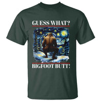 Funny Bigfoot Guess What T Shirt Butt Sasquatch Starry Night - Wonder Print Shop