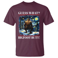 Funny Bigfoot Guess What T Shirt Butt Sasquatch Starry Night - Wonder Print Shop