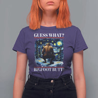 Funny Bigfoot Guess What T Shirt For Women Butt Sasquatch Starry Night - Wonder Print Shop