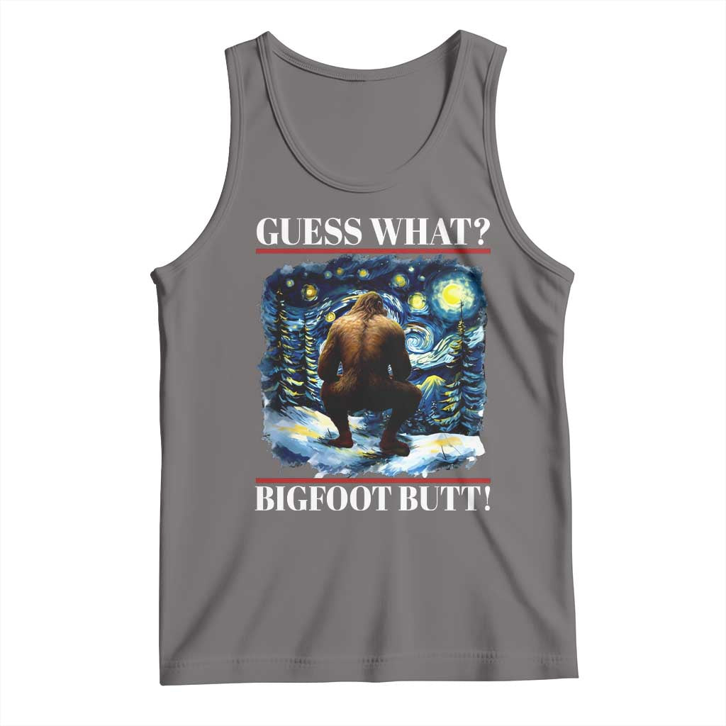 Funny Bigfoot Guess What Tank Top Butt Sasquatch Starry Night