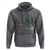 Personalized 100TH Day Of School Football Hoodie Custom Text I Tackled 100 Days Of School