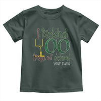 Personalized 100TH Day Of School Football Toddler T Shirt Custom Text I Tackled 100 Days Of School