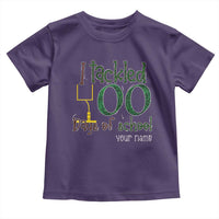 Personalized 100TH Day Of School Football Toddler T Shirt Custom Text I Tackled 100 Days Of School