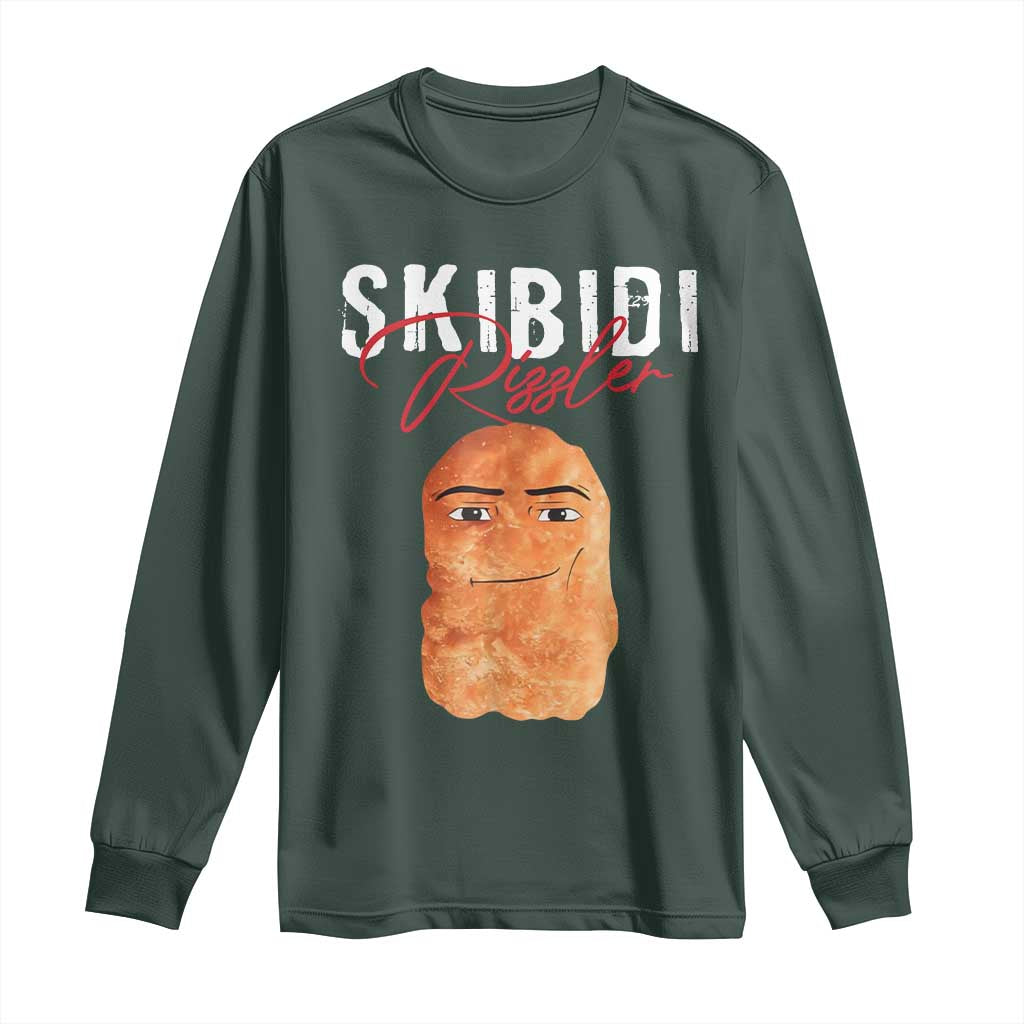 Funny Skibidi Toilet Rizzler Long Sleeve Shirt Brainrot Memes Rizz