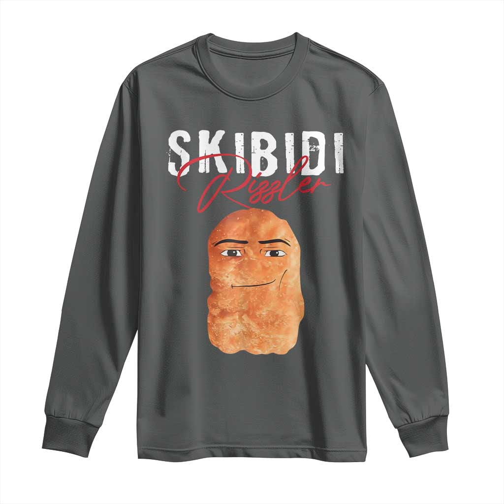 Funny Skibidi Toilet Rizzler Long Sleeve Shirt Brainrot Memes Rizz