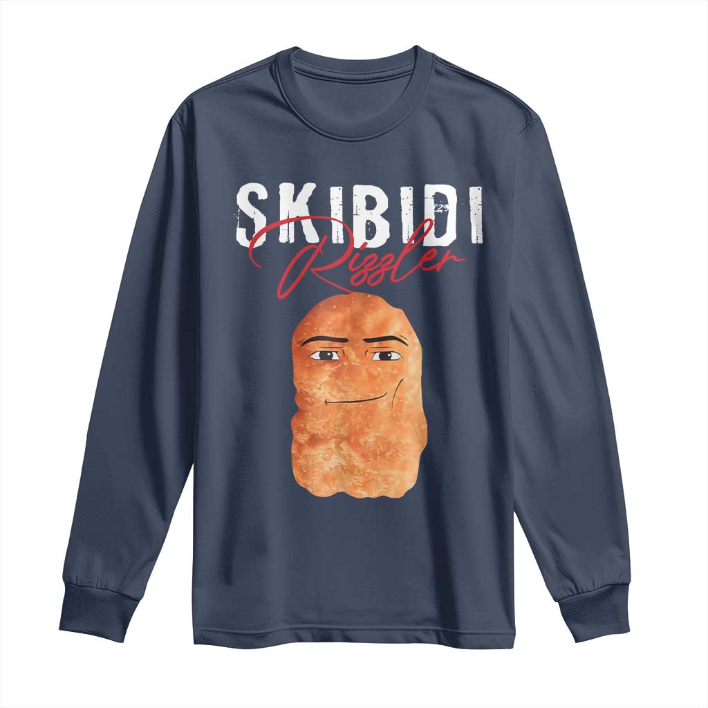 Funny Skibidi Toilet Rizzler Long Sleeve Shirt Brainrot Memes Rizz