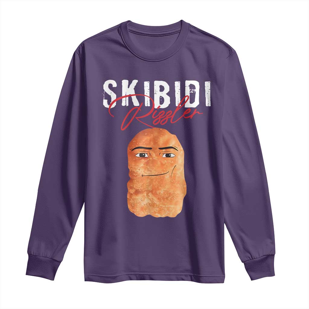 Funny Skibidi Toilet Rizzler Long Sleeve Shirt Brainrot Memes Rizz