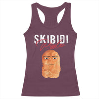 Funny Skibidi Toilet Rizzler Racerback Tank Top Brainrot Memes Rizz