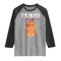 Funny Skibidi Toilet Rizzler Raglan Shirt Brainrot Memes Rizz