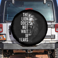 Funny The Lion Does Not Wait 18 Years Spare Tire Cover Lion Meme Gen Z Alpha - Wonder Print Shop