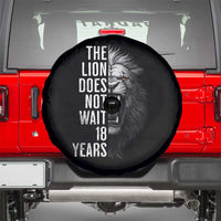 Funny The Lion Does Not Wait 18 Years Spare Tire Cover Lion Meme Gen Z Alpha - Wonder Print Shop