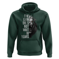Funny The Lion Does Not Wait 18 Years Hoodie Lion Meme Gen Z Alpha - Wonder Print Shop