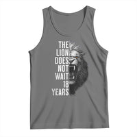 Funny The Lion Does Not Wait 18 Years Tank Top Lion Meme Gen Z Alpha - Wonder Print Shop