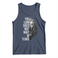 Funny The Lion Does Not Wait 18 Years Tank Top Lion Meme Gen Z Alpha - Wonder Print Shop