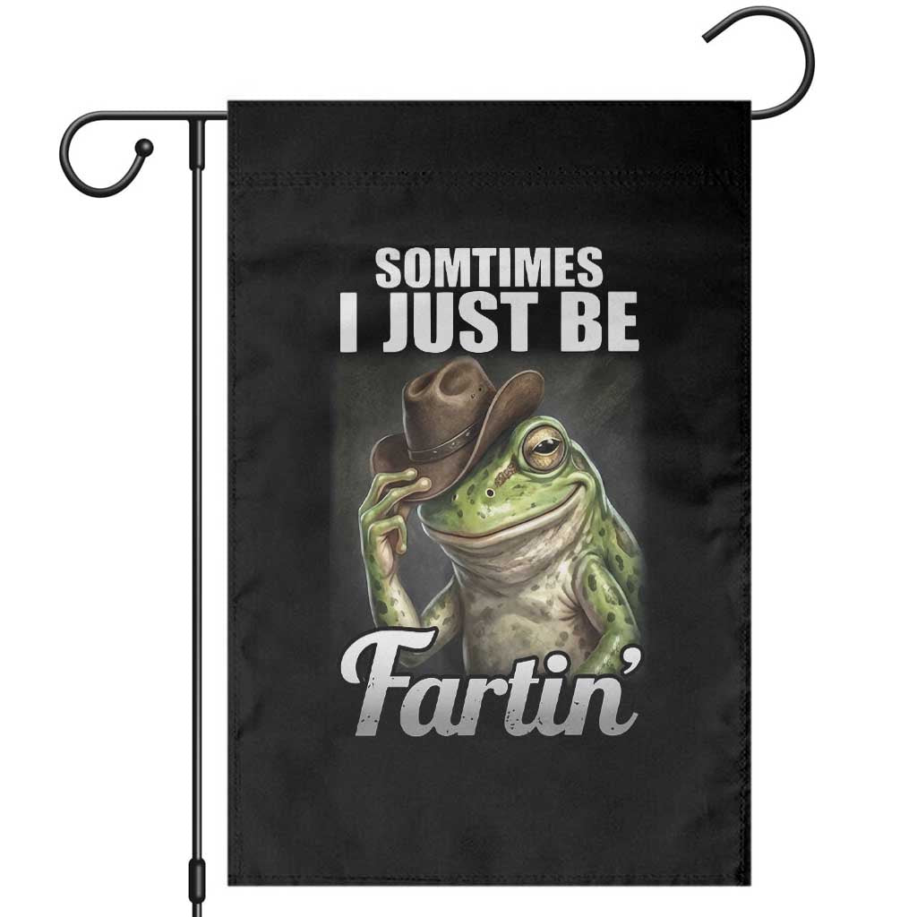 Funny Sometimes I Just Be Fartin Cowboy Frog Garden Flag - Wonder Print Shop