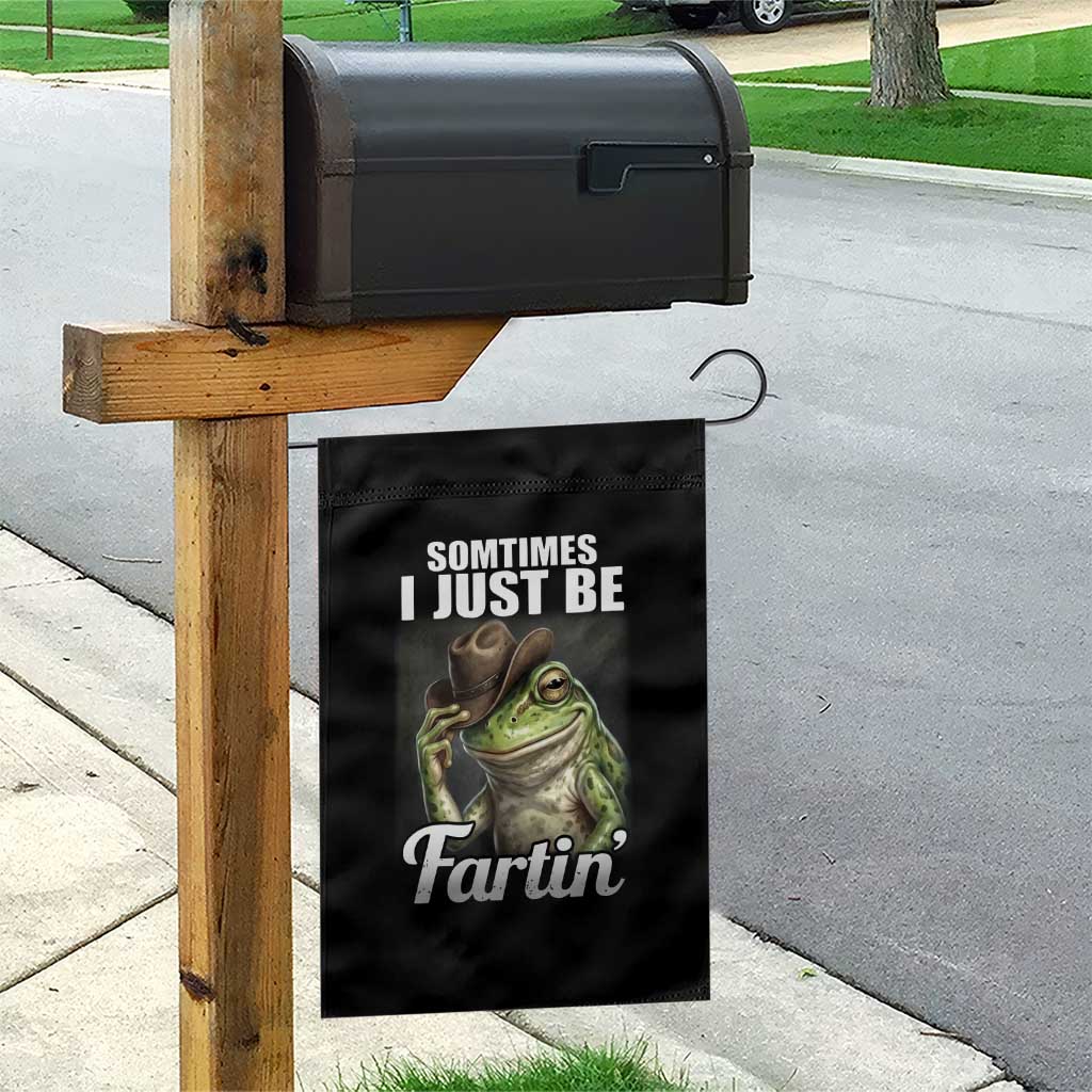 Funny Sometimes I Just Be Fartin Cowboy Frog Garden Flag - Wonder Print Shop