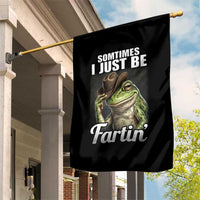 Funny Sometimes I Just Be Fartin Cowboy Frog Garden Flag - Wonder Print Shop