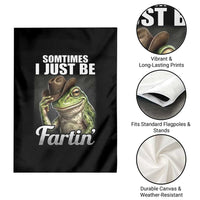 Funny Sometimes I Just Be Fartin Cowboy Frog Garden Flag - Wonder Print Shop