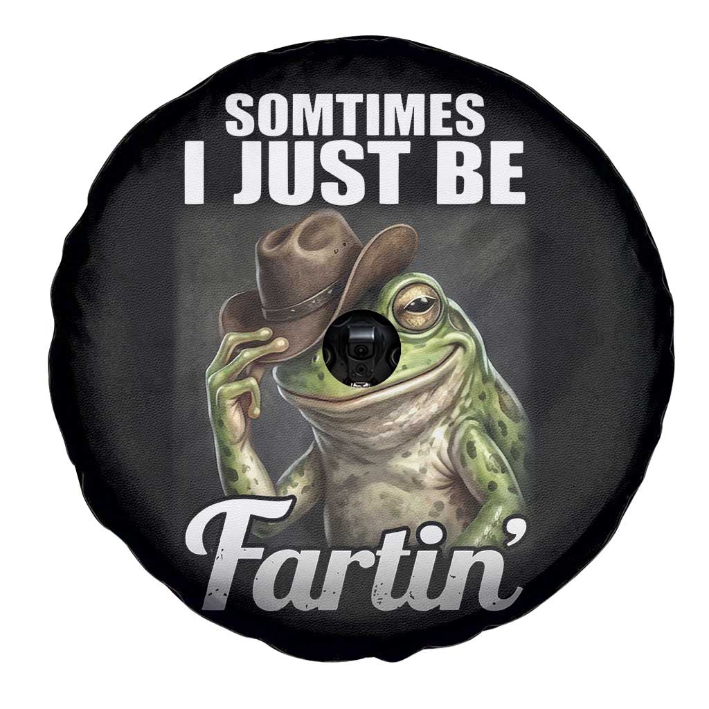 Funny Sometimes I Just Be Fartin Cowboy Frog Spare Tire Cover - Wonder Print Shop