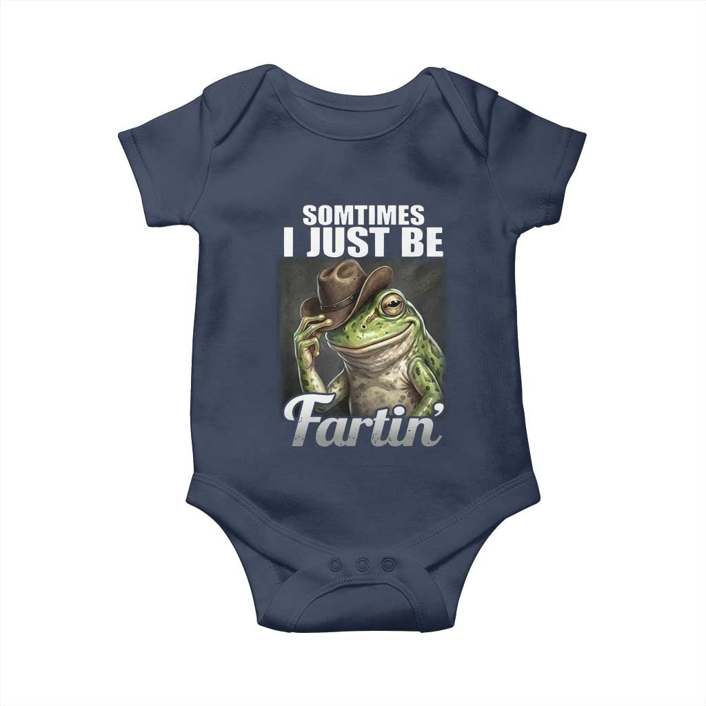 Funny Sometimes I Just Be Fartin Cowboy Frog Baby Onesie - Wonder Print Shop