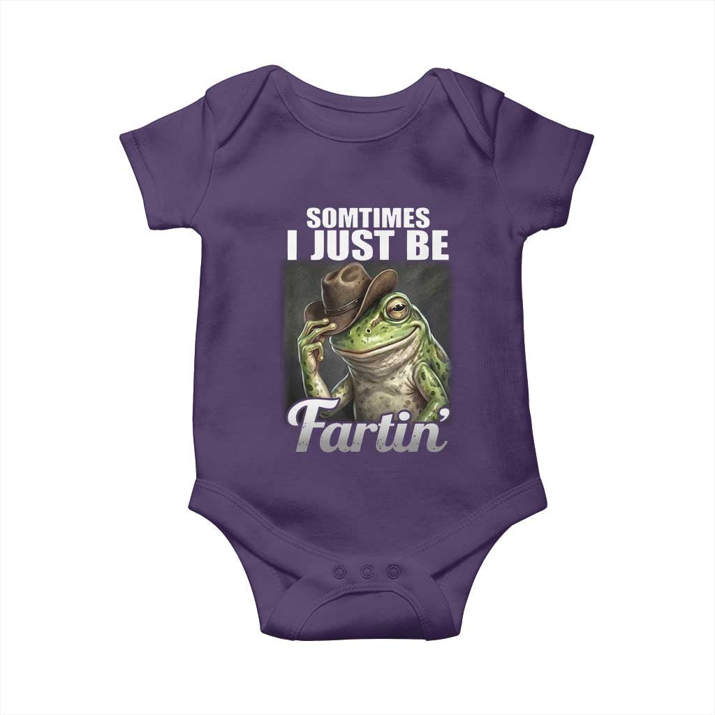 Funny Sometimes I Just Be Fartin Cowboy Frog Baby Onesie - Wonder Print Shop