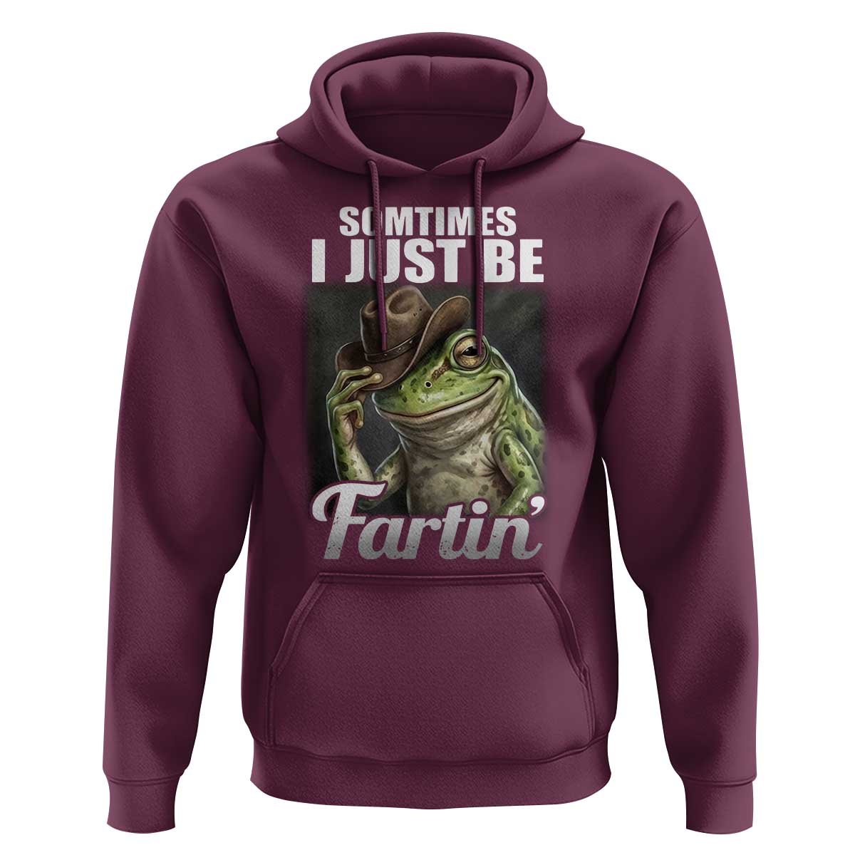 Funny Sometimes I Just Be Fartin Cowboy Frog Hoodie - Wonder Print Shop