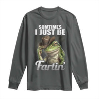 Funny Sometimes I Just Be Fartin Cowboy Frog Long Sleeve Shirt - Wonder Print Shop