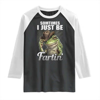 Funny Sometimes I Just Be Fartin Cowboy Frog Raglan Shirt - Wonder Print Shop