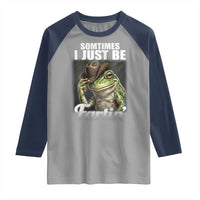 Funny Sometimes I Just Be Fartin Cowboy Frog Raglan Shirt - Wonder Print Shop