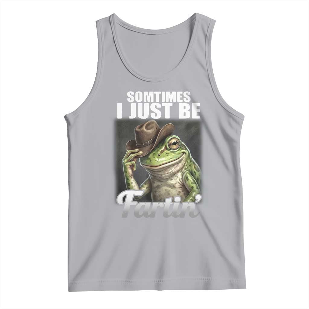Funny Sometimes I Just Be Fartin Cowboy Frog Tank Top - Wonder Print Shop
