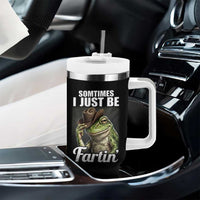 Funny Sometimes I Just Be Fartin Cowboy Frog Tumbler With Handle - Wonder Print Shop