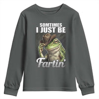 Funny Sometimes I Just Be Fartin Cowboy Frog Youth Sweatshirt - Wonder Print Shop