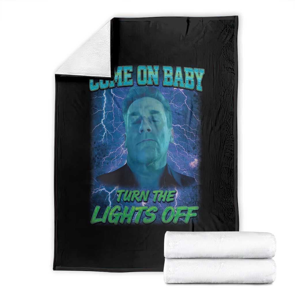 Funny Come On Baby Turn The Lights Off Throw Blanket Dance Club Meme - Wonder Print Shop