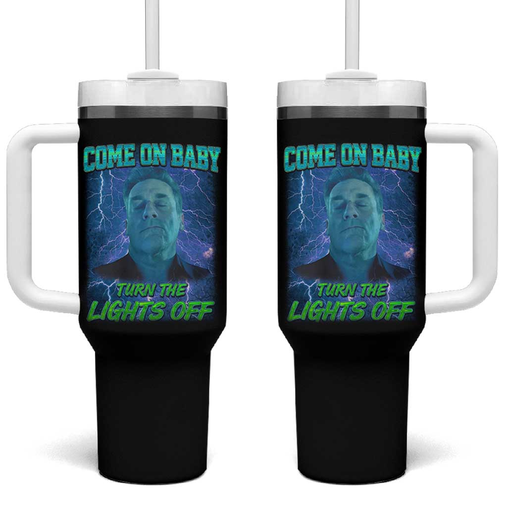 Funny Come On Baby Turn The Lights Off Tumbler With Handle Dance Club Meme - Wonder Print Shop